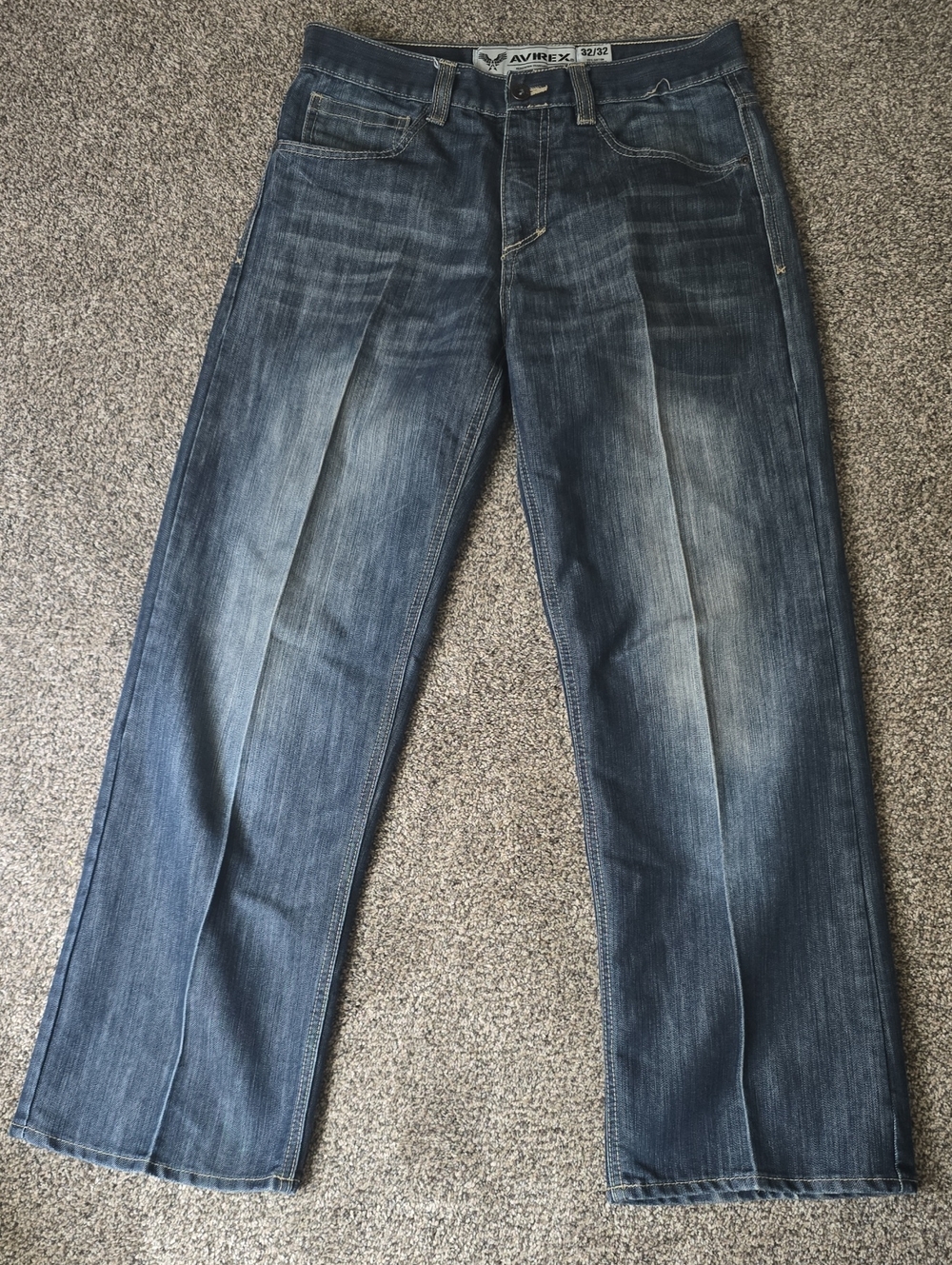 Avirex Men’s Blue Straight Jeans